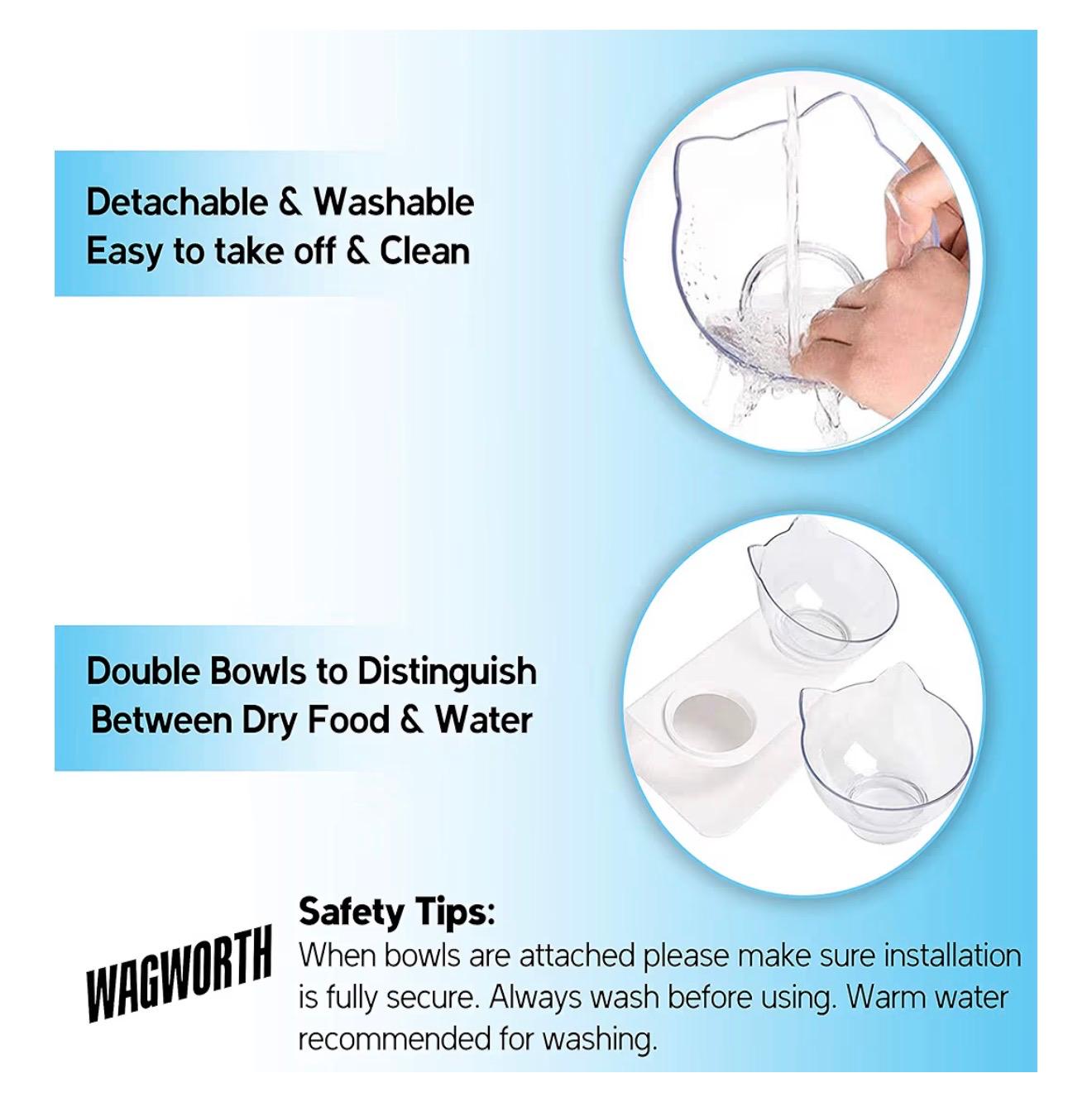 Wagworth Pet Feeding Bowl Set